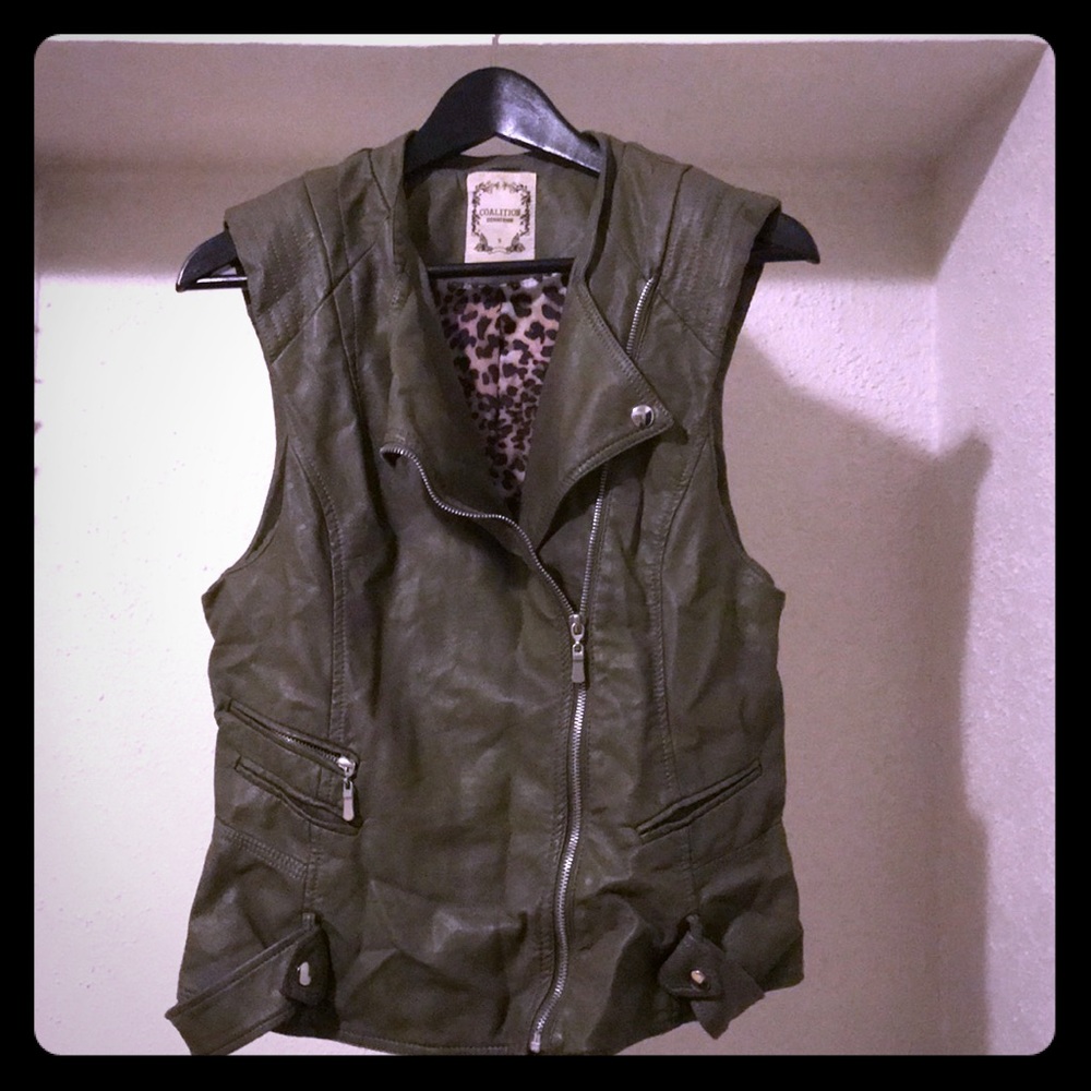 Leather vest
